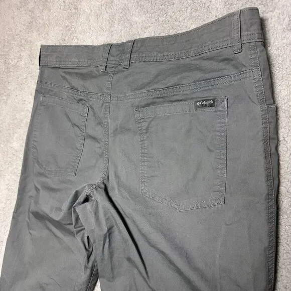 Columbia Pants Mens 38x30 Gray Rapid Rivers Regular Fit Outdoor Utility Workwear - Picture 8 of 9